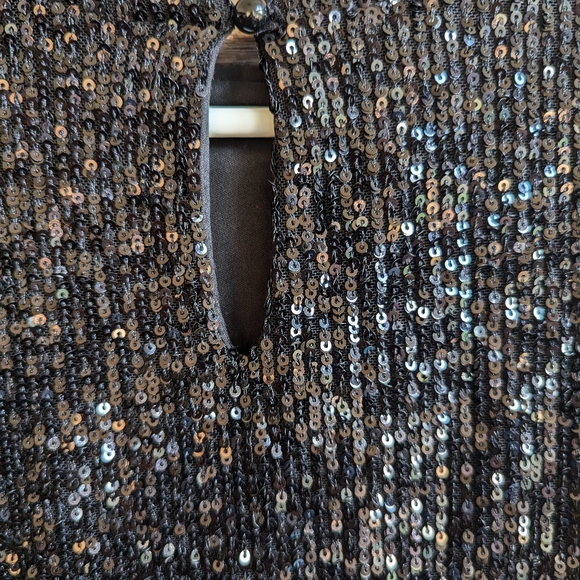 Girls size xxs (7) black sequin party dress by evsie - Picture 8 of 8